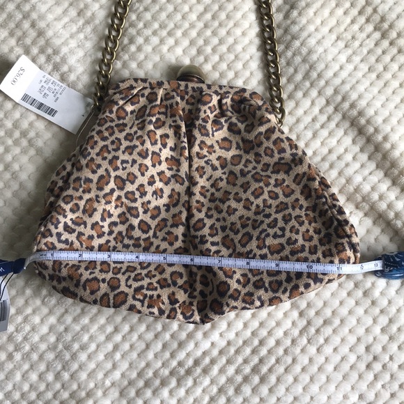 Say What? Vintage faux leather cheetah leopard bag Brand New Still with tags. - Picture 9 of 9